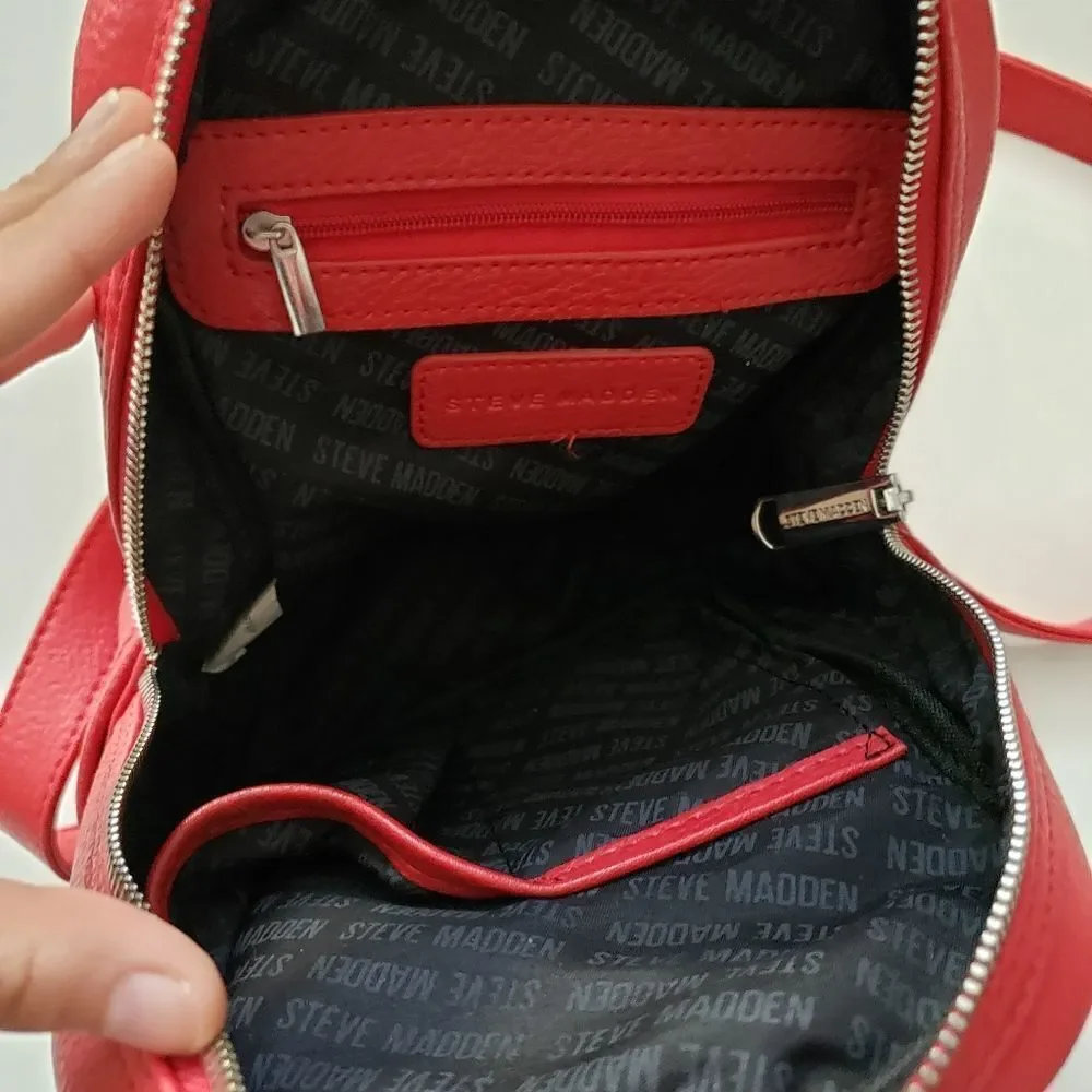 Steve Madden Red Mini Backpack  - Picture 6 of 7